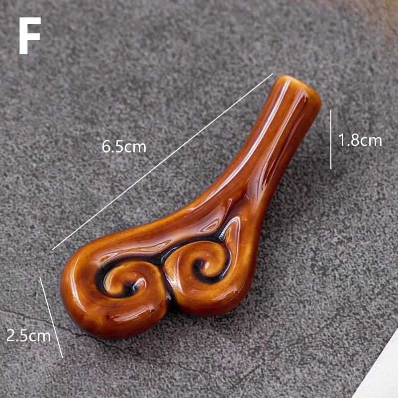 1pc Ceramic Chopstick Holder Japanese Vegetable Series Chopsticks Rack Fork Shelf Stand Kitchen Tableware Dining Table Decor