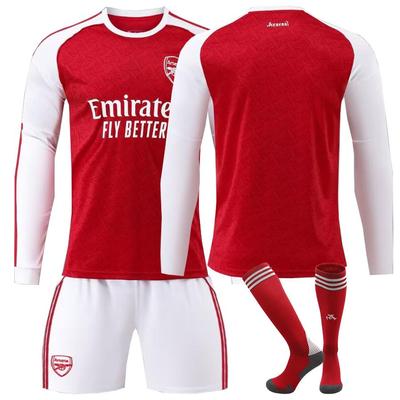 2026 Arsenal Home Long Sleeve Jersey: Saka #7, Ødegaard #8, Jesus #9, Rice #41 – New Football Kit