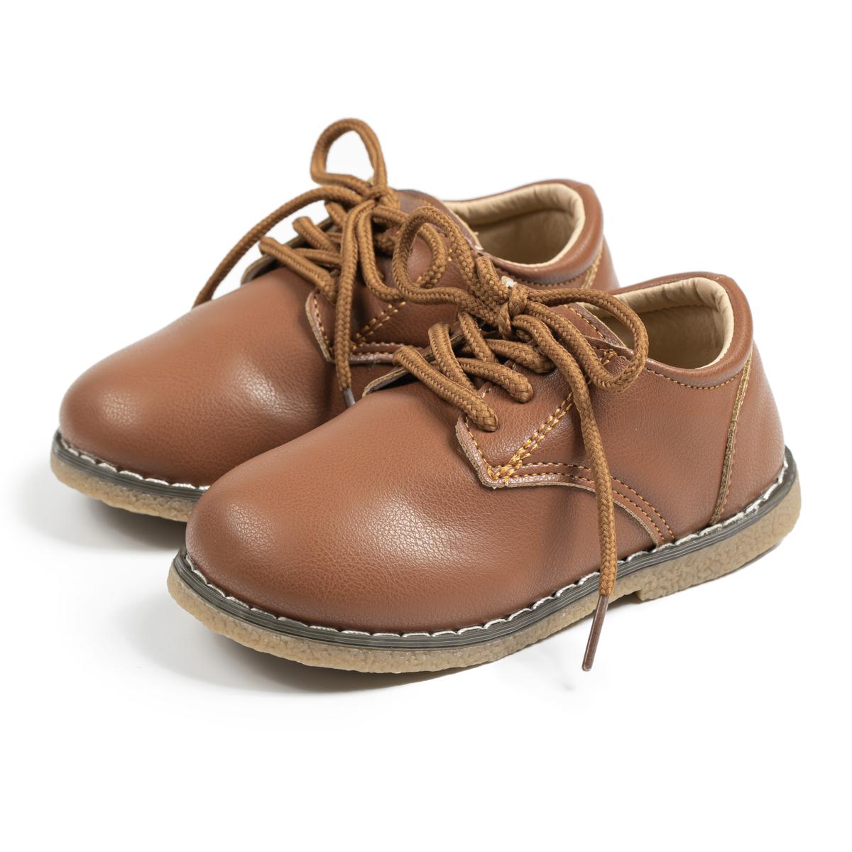 

Школьные туфли Повседневная детская обувь на шнуровке 30 коричневый