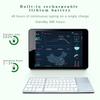 B033 Mini Folding Keyboard Wireless Bluetooth Keyboard with Touchpad  Type-C Rechargeable Portable Keyboards for IOS Android