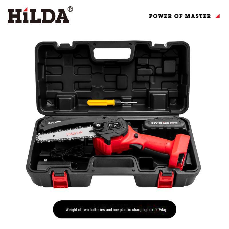 HILDA Household Electric Chainsaw: New Lithium Battery-Powered Garden Tool