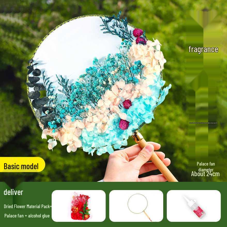 Dried Flower Fan DIY Kit for International Women's Day - Team Building & Handmade Gift