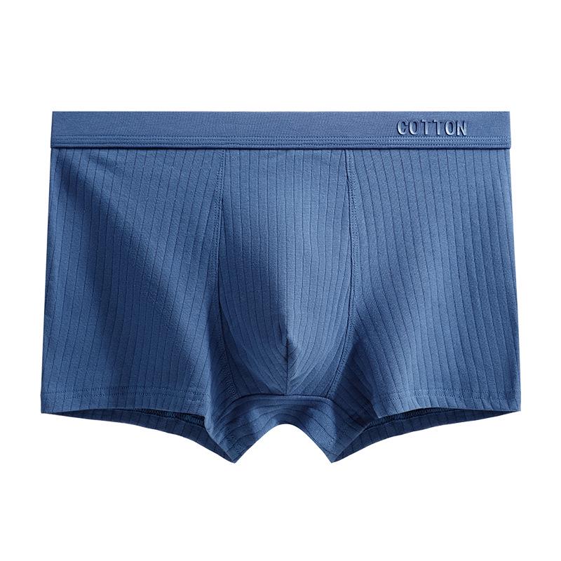 Men's Mid-Waist 3D Printed U-Convex Cotton Boxer Briefs