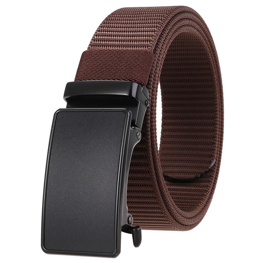 Curea 1 buc, curea împletită din nailon pentru bărbați, curea automată Ly55-0037-3