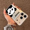 Cute Cartoon Panda Pattern Phone Case for iPhone 17 Air 16 15 14 11 Pro 13 12 Mini 8 7 Matte Laser Bumper Shockproof Hard Cover