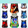 New Sonic Children's Backpack For Boys And Girls Cartoon Trendy School Bag Medium Size 20-35l Capacity