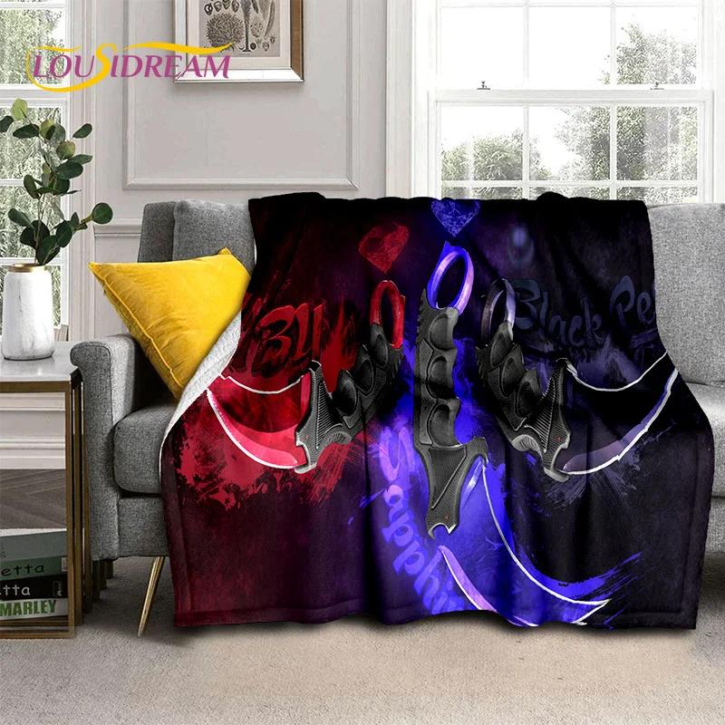 Rifle Pistol Cartridge USP,AK,AWP,M4,3D Gun Knife Blanket,Soft Throw Blanket for Home Bedroom Bed Sofa Picnic Cover Blanket Kids