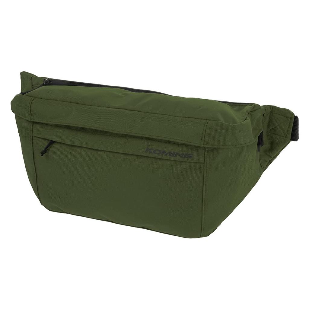 Motorcycle Riding Waist Bag 10L Olive Free [Komine] SA-252 09-252