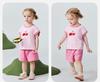 [Cotton Quick Drying] Mini Balabala Boys and Girls' Set Baby Moisture Absorbing and Breathable Short Sleeve Tank Top Shorts 26 Summer