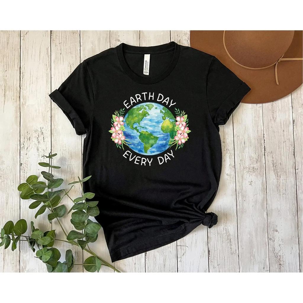 Earth Day T Shirt Nature Lover Eco Friendly Climate Change Happy For Outfit Vintage Casual Designer Clothes Versatile