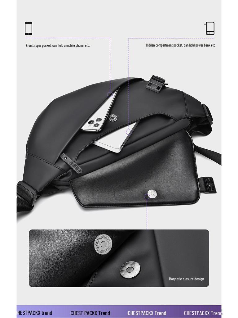 2025 Herren Große Kapazität Leichte Reise Brusttasche - Outdoor Umhängetasche für Pendler