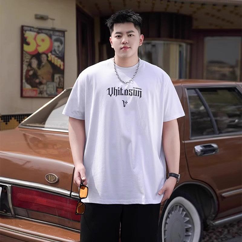 Fake two hundred matching stretch solid color fit wrinkle loose men's short-sleeved fashion short-sleeved top comfortable lightweight T-shirt