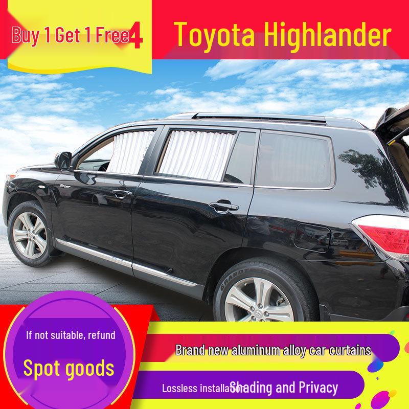Heat Insulation Curtains with Aluminum Alloy Track for Toyota Land Cruiser, Teramont, Sharan, 5008, GS8