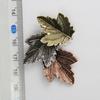 Z28 Retro Three-Color Leaf Brooch, Japanese & Korean Style