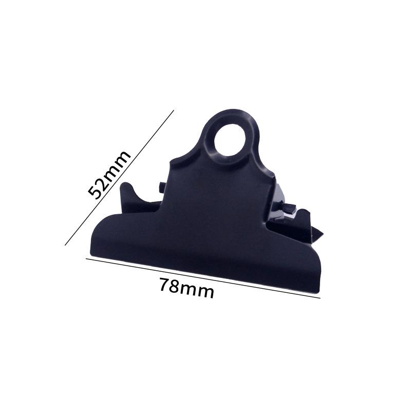 78mm Black & Multi-color Butterfly Metal Clip: A4 Writing, Menu, and Drawing Board Clip