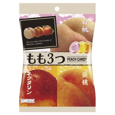 PINE 3 Peaches 75gThree Kinds of Assorted Momo Candies: Three Kinds of Momo Candies with Rich Indiv Three Kinds of Assorted Momo Candies: Three Kinds