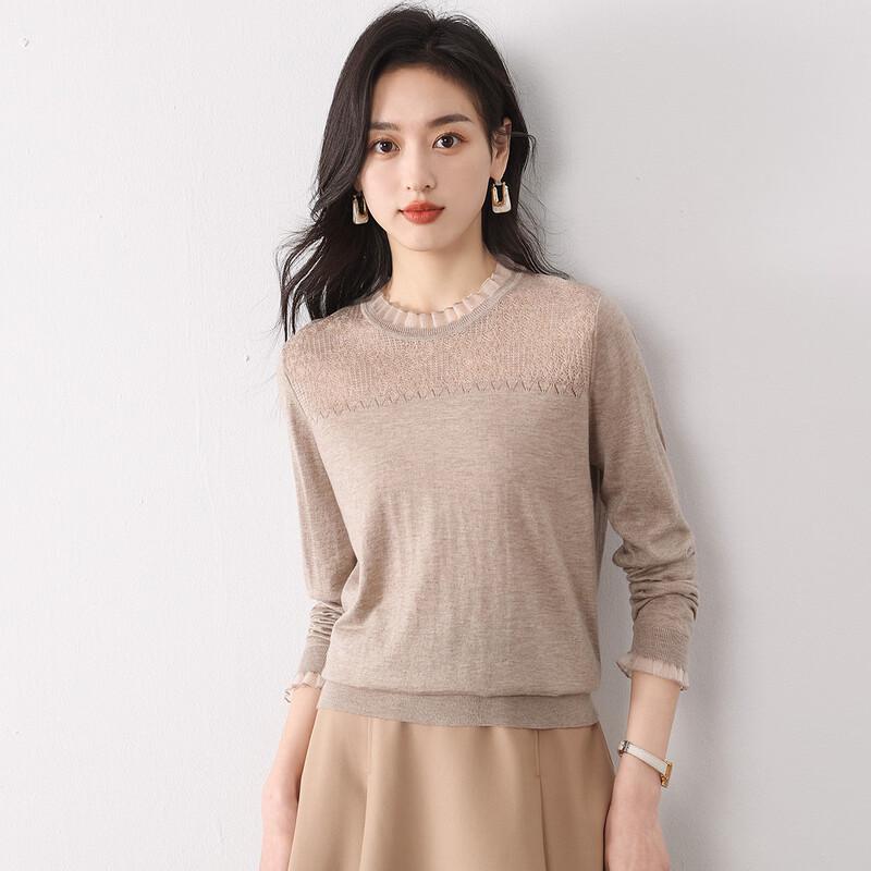 Mokana Women's Versatile Long Sleeve Wool Blend Sweater