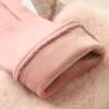 Plush Winter Gloves Suede Skiing Gloves New Full Finger Gloves  Unisex