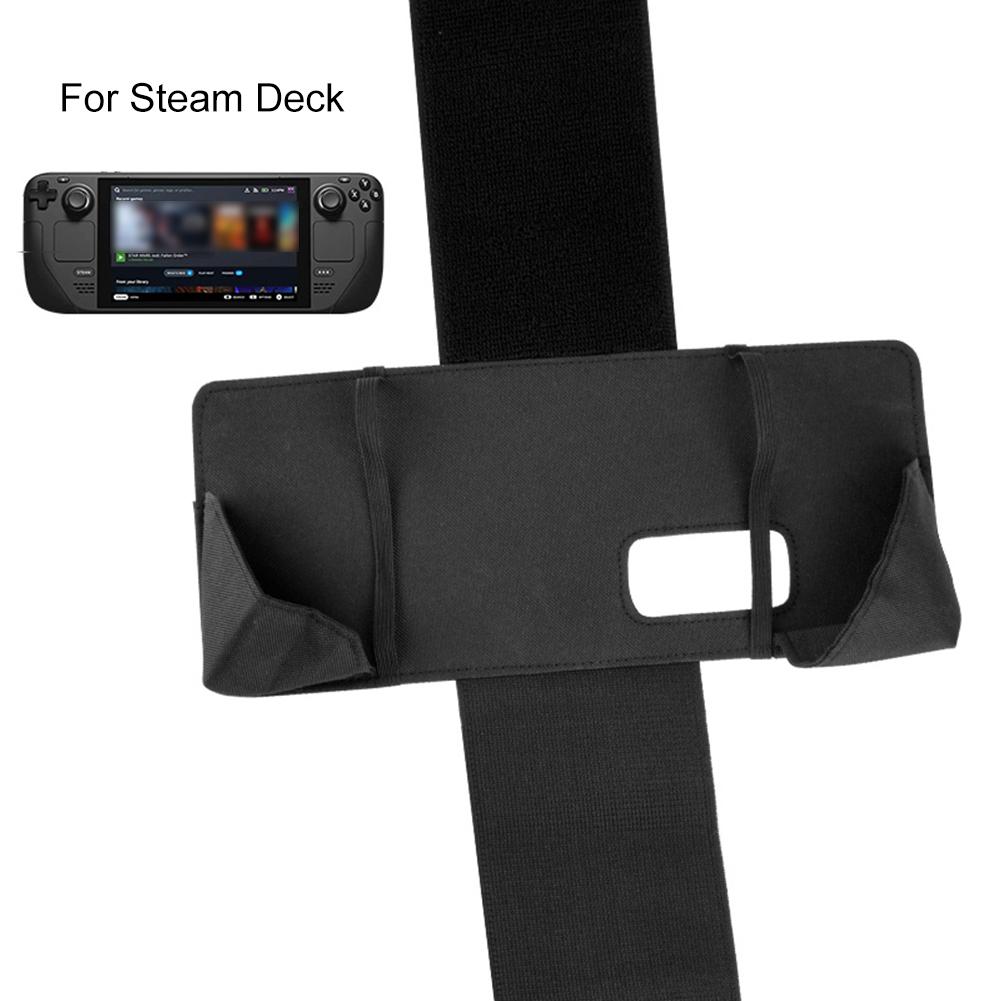 Держатель для игровой консоли Steam Deck, легкий, с креплением на подголовник, нейлоновый, для использования на открытом воздухе и в путешествиях. CHINA