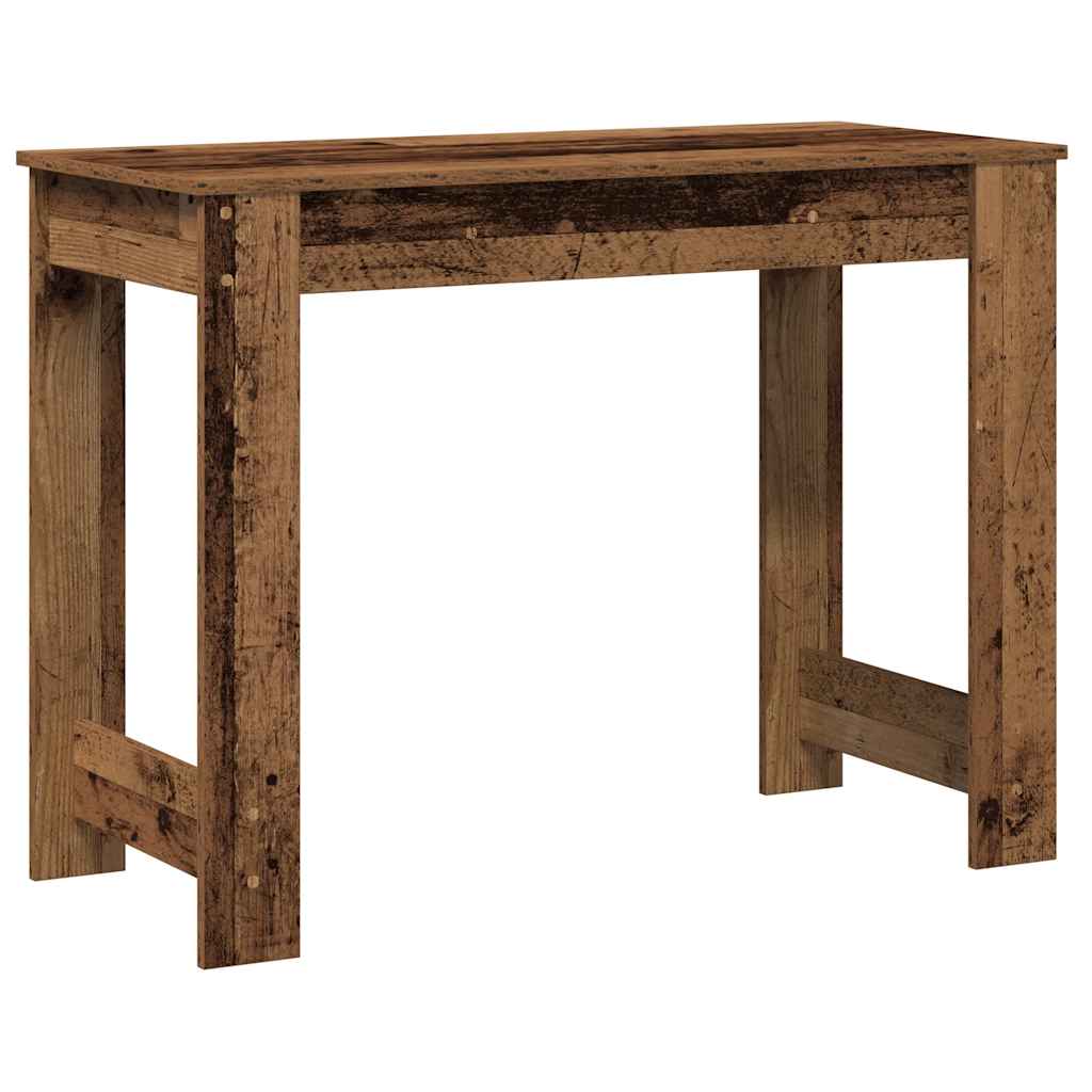 Vintage Wood Effect Desk 100 x 45 x 75 cm Particleboard