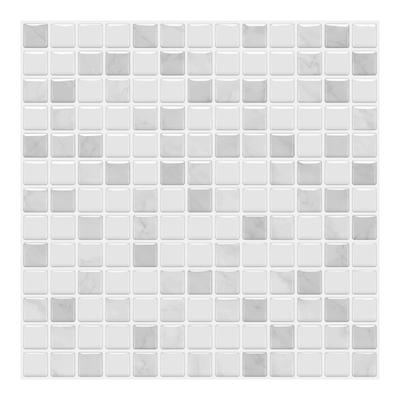 MORCART Tile Sticker Waterproof Heat Resistant Kitchen Washroom Toilet DIY Furniture and Item Decoration Mosaic Tile Sheet Wallpaper Sticker 3D Remake