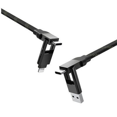 4 In 1 Quad Cable | 100W PD  Apple MFi Certified Type C To Lightning|USB To LTG B0B4JH1CWD