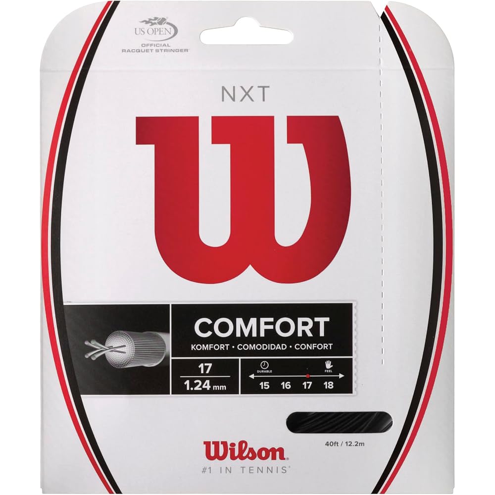 Wilson NXT 17 Tennis String 1.24mm Black - Single Pack