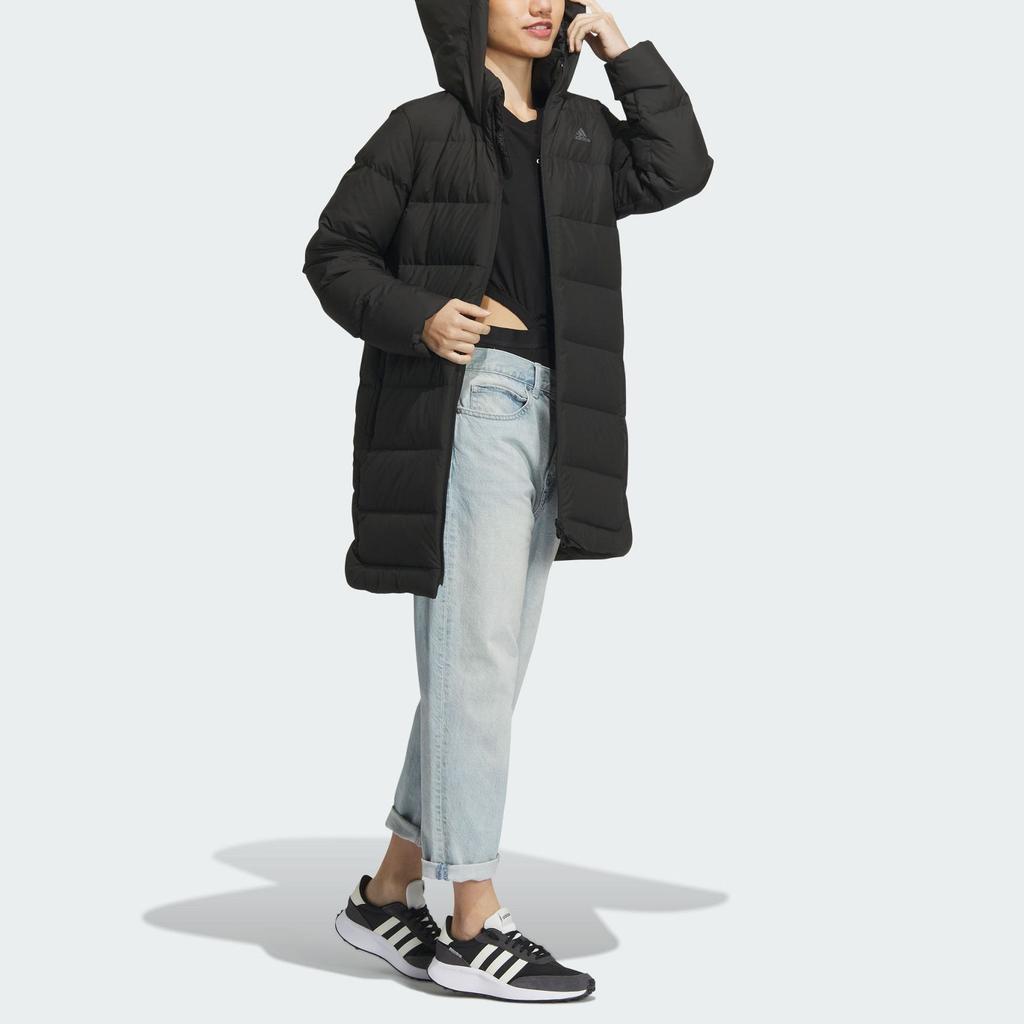 New Adidas Down Jackets Women's Black/Gray IL8938