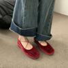 Fashion Bailamos Women Flats Brand Designer Mary Janes Shoes Woman Round Toe Japanned Leather Flats Vintage Narrow Band Loafers Mujer