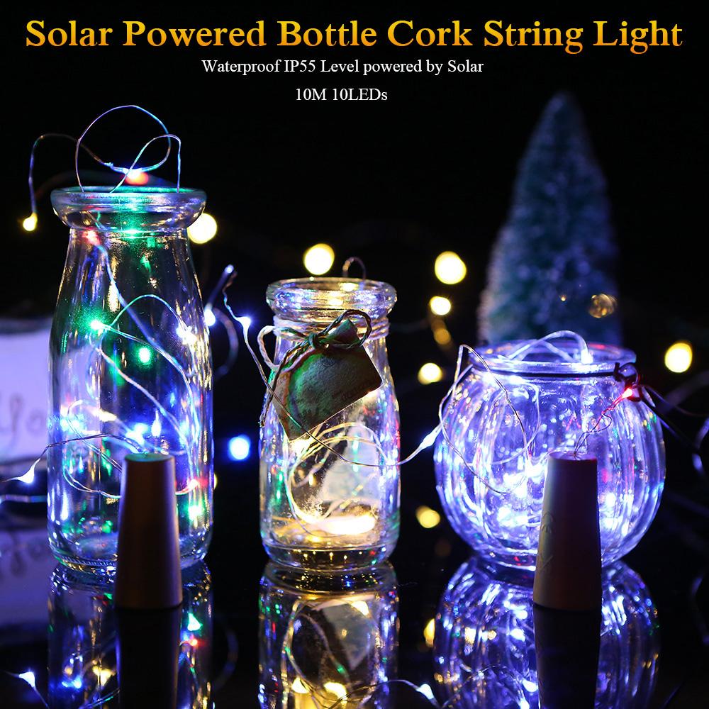 

Свадебный бар на День святого Валентина, Рождественская пробка, гирлянда, светодиодная лампа, украшение для бутылки, украшение для вечеринки