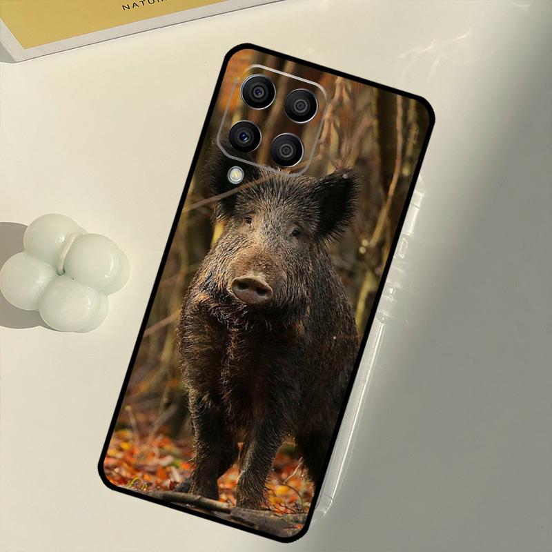 Wild Boar Pig Brown For Samsung Galaxy M16 M06 M12 M55 M15 M35 M14 M34 M54 M11 M21 M31 M13 M33 M53 M32 M52 Case