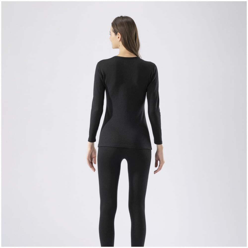 Mizuno Breath Thermo a Thick Innerwear for Extreme Crew Neck Made In Size S Underwear, Wool-based Heat-generating Cold, Long-sleeve Shirt, Japan,