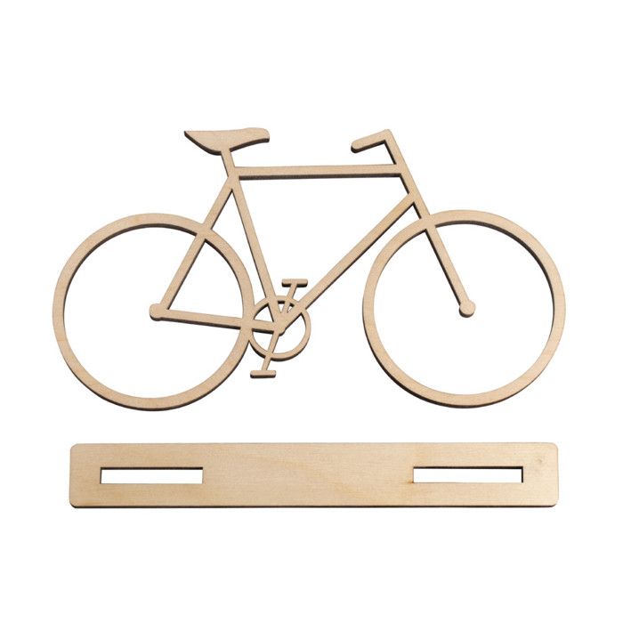 Bicyclette en bois à poser Vélo 20x11cm