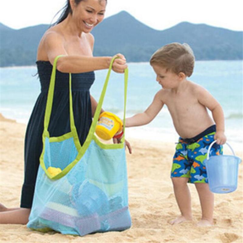 Infant Beach Plaything Bags Kids Mesh Bag Messenger Toys Implement Storage Handbag Sand Play Pool Pouch Tote Children Shoulder