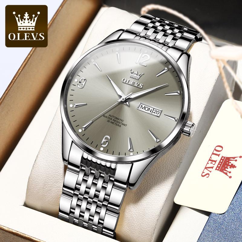 Oulishi Olevs Dual Calendar Automatic Mechanical Men s Watch - Popular Douyin Hot Seller