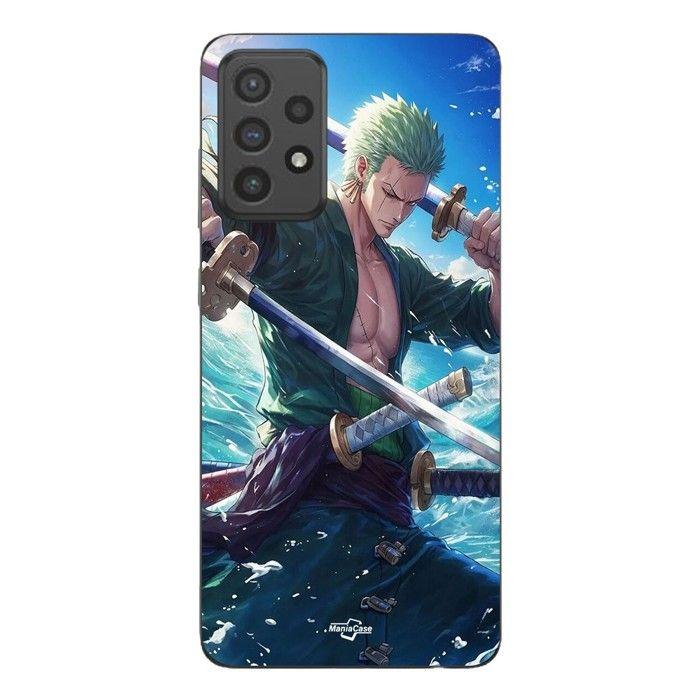 Coque de téléphone - MANIACASE - Samsung Galaxy A72 - Silicone - Souple - One Piece Roronoa Zoro