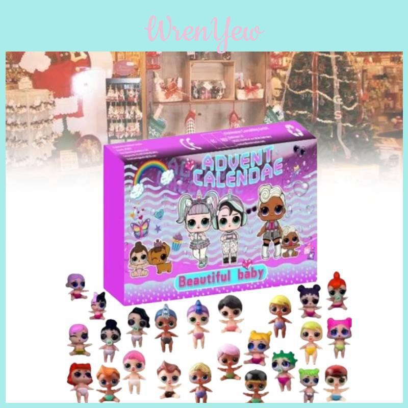 New Festive Christmas 24 Day Countdown Blind Box Advent Calendar Gift For Kids