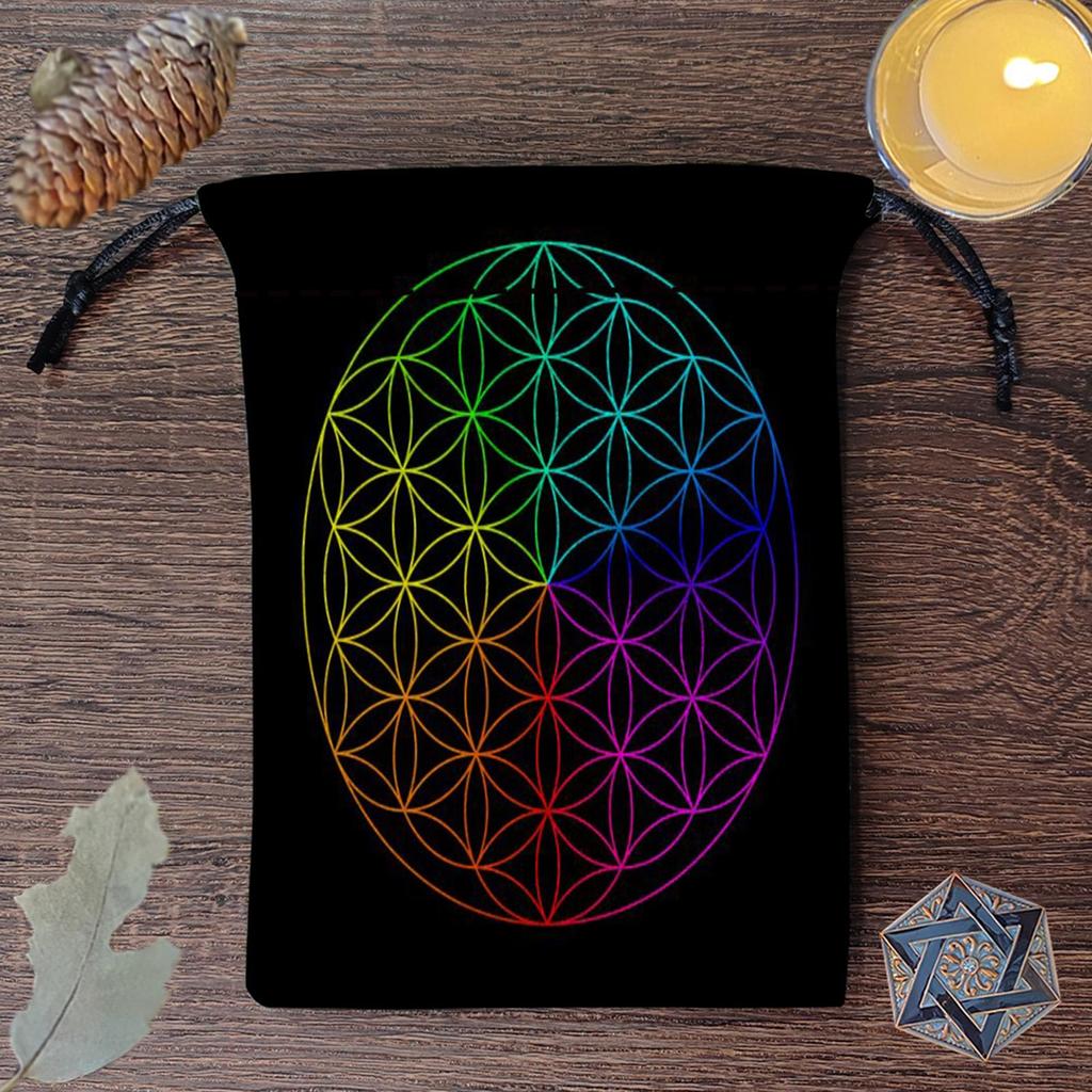 Drawstring Dices Bag Astrolabes Divinations Tarots Card Bag Board Game Mini Flannelette Jewelry Packagings Storage Pouch
