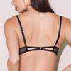 High quality French underwear sexy rose embroidered lace underwear big chest small anti-sagging large size bra cover