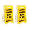 Desk Decoration ‘Leave Me Alone, I'm Busy’ - Humorous Office Decoration Humour Gifts For Men And Women Room Decorations
