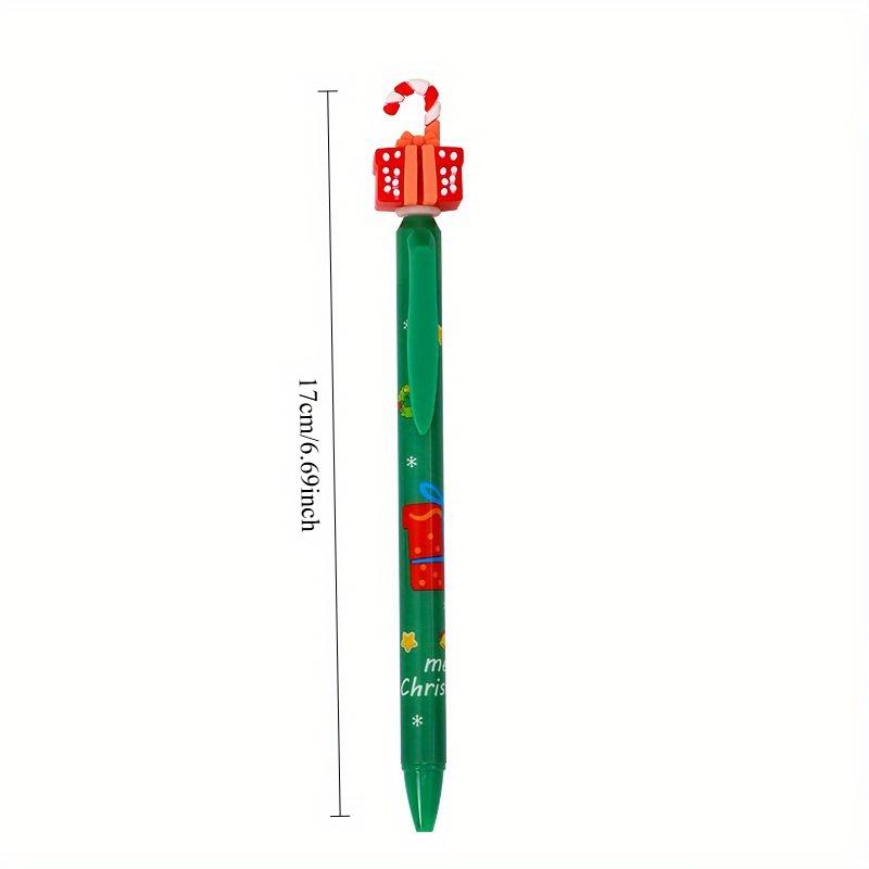 36pcs Christmas Neutral Pen, Press Pen, Holiday Gift Pen, Student Practice Pen, Cartoon Design Pen, Black Signature Pen