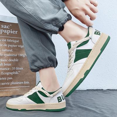 Zomerse All-Match Heren Casual Skateboard Schoenen Schokabsorberend Slijtvast Comfortabele Platte Schoenen Ronde Neus Vetersneakers