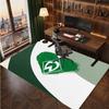 Werder Bremen Fußball Print Kristall-Samt Teppich, Bequemer Wasserabsorbierender Rutschfester Innenboden Teppich