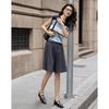 Demana Breathable Lyocell Contrast Stripe Knit Top