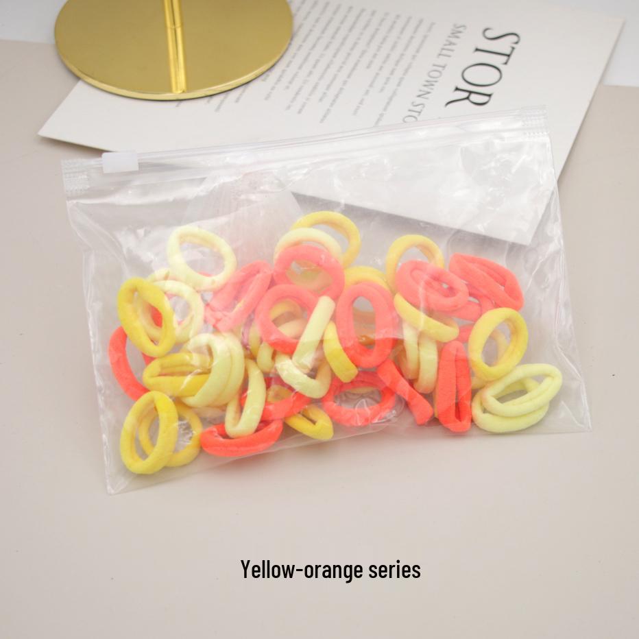 Korean Style Cute Elastic Hair Ties for Little Girls – Adorable Rubber Band Accessories