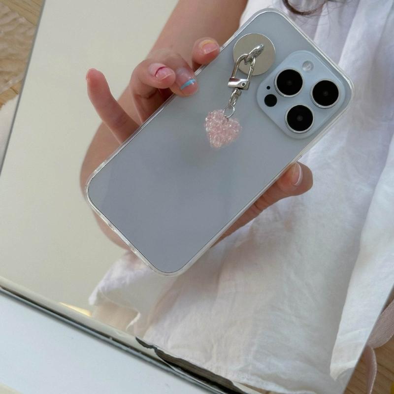 Fashionable Pendant for Furniture Stylish Crystal Heart Keychain Heart shaped Pendant for Home and Car Decorations