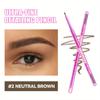 4-color Double-ended Eyebrow Pencil, Ultra-fine Eyebrow Pencil, Natural Long-lasting Extremely Fine Wild Eyebrow Pencil