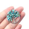 1Pcs Tree Of Life Pendant Natural Stone Winding Gravel Pendant For Jewelry Making DIY Necklace Accessory Size 30x30mm