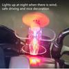 Auto Drehbar Flugzeug Windbetrieben Kleine LED-Licht Deko Autostyling Ornamente Fahrräder Motorrad Fahrrad Dekorationen