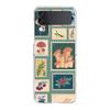 Transparent Phone Case For Samsung Galaxy Z Flip 3 4 5 6 7 Hard Folding PC Z Flip3 Flip4 Cover Vintage Stamp Puzzle